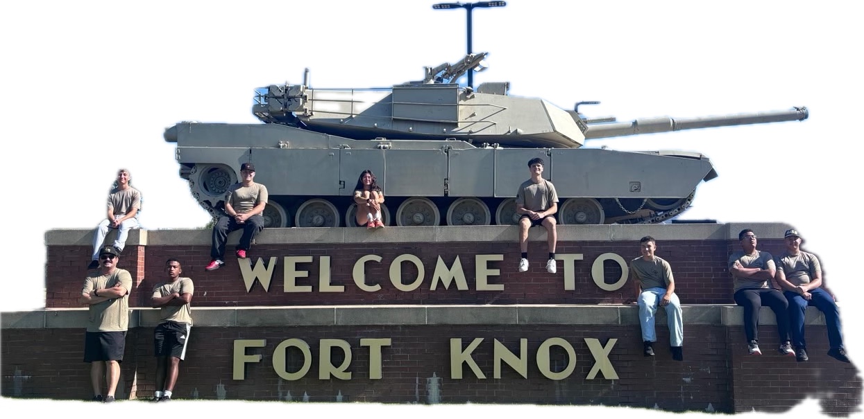 Cadets at the Welcome to Fort Knox display