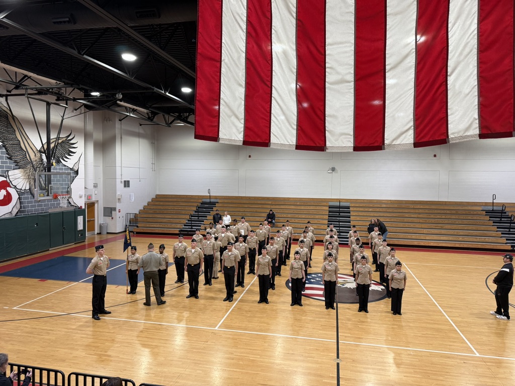Cadets gathered in formation